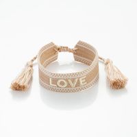 Style Simple Amour Lettre Polyester Tricot Femmes Bracelets sku image 1