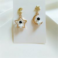 Fashion Astronaut Alloy Asymmetrical Plating Women's Drop Earrings 1 Pair main image 6