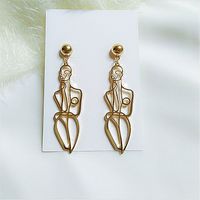 Fashion Solid Color Alloy Plating Women's Drop Earrings 1 Pair main image 5