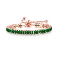 Fashion Geometric Copper Inlay Zircon Bracelets 1 Piece sku image 6