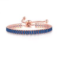 Fashion Geometric Copper Inlay Zircon Bracelets 1 Piece sku image 8
