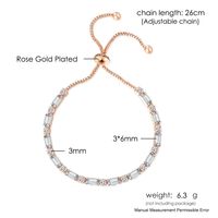 Fashion Geometric Copper Zircon Bracelets In Bulk main image 5