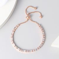 Fashion Geometric Copper Zircon Bracelets In Bulk main image 4