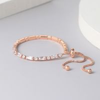 Fashion Geometric Copper Zircon Bracelets In Bulk main image 2