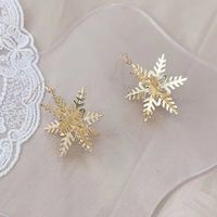 Fashion Snowflake Metal Plating Women's Drop Earrings 1 Pair main image 4
