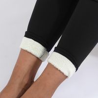 Women's Daily Casual Solid Color Ankle-length Patchwork Leggings main image 5