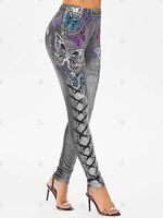 Women's Daily Fashion Printing Ankle-length 3d Print Leggings main image 4