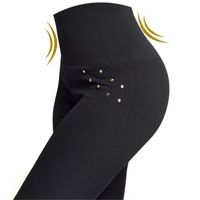 Women's Daily Casual Solid Color Ankle-length Beaded Leggings main image 5