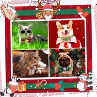 British Style Polyester Christmas Lattice Pet Accessories 1 Piece main image 5
