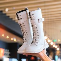 Unisex Casual Solid Color Round Toe Riding Boots main image 2