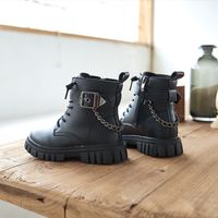 Unisex Casual Solid Color Round Toe Booties main image 5