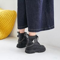 Unisex Casual Solid Color Round Toe Booties main image 4