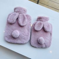 Cartoon Rabbit-like Plush Hand Warmer Hot Compress Belly Removable And Washable Pvc Explosion-proof Hot Water Injection Bag Cute Portable sku image 19