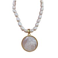 Fashion Round Pearl Shell Necklace 1 Piece main image 2