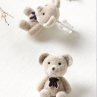 Wholesale Jewelry 1 Pair Fashion Bear Alloy Ear Studs main image 3