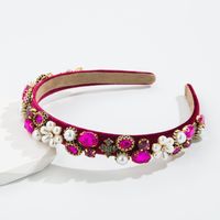 Ins Style Flower Imitation Pearl Inlaid Pearls Pearl Hair Band 1 Piece main image 5