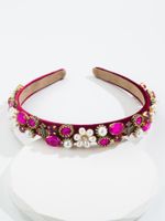 Ins Style Flower Imitation Pearl Inlaid Pearls Pearl Hair Band 1 Piece main image 4