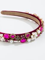 Ins Style Flower Imitation Pearl Inlaid Pearls Pearl Hair Band 1 Piece main image 2