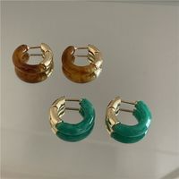 New Ring C-ring Resin Metal Splicing Ear Buckle sku image 1