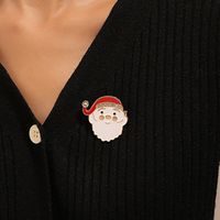 Fashion Christmas Tree Santa Claus Alloy Enamel Inlay Artificial Gemstones Unisex Brooches main image 4