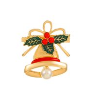 Fashion Christmas Tree Santa Claus Alloy Enamel Inlay Artificial Gemstones Unisex Brooches sku image 5
