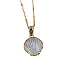 Fashion Shell Copper Inlaid Shell Necklace 1 Piece main image 2
