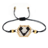 Simple Miyuki Rice Beads Rainbow Hand-woven Tassel Beaded Bracelets sku image 3