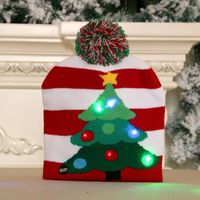 New  Knitted Woolen Colorful Luminous Knitted  Christmas Hat sku image 7