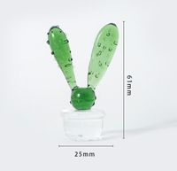 Creativo Planta De Vidrio Cactus Simple Escritorio Decoración Del Hogar Adornos sku image 6