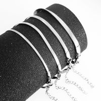 Simple Style Geometric Titanium Steel Plating Bracelets main image 4