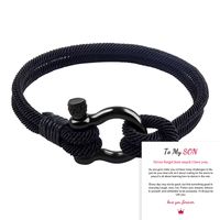 Fashion Geometric Titanium Steel Knitting Unisex Bracelets 1 Piece sku image 5