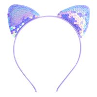 Cute Cat Ears Cloth Sequins Hair Band 1 Piece sku image 11