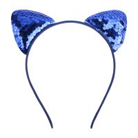 Cute Cat Ears Cloth Sequins Hair Band 1 Piece sku image 15