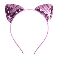 Cute Cat Ears Cloth Sequins Hair Band 1 Piece sku image 14