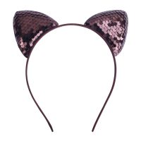 Cute Cat Ears Cloth Sequins Hair Band 1 Piece sku image 18