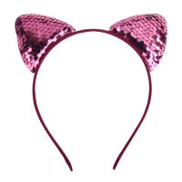 Cute Cat Ears Cloth Sequins Hair Band 1 Piece sku image 17