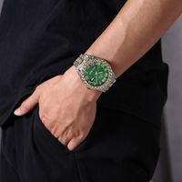 Casual Solid Color Single Folding Buckle Quartz Men's Watches main image 2