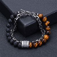 Fashion Geometric Natural Stone Handmade Bracelets 1 Piece sku image 11