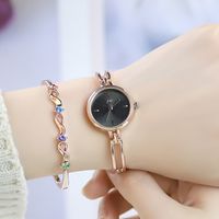 Casual Solid Color Jewelry Buckle Quartz Women's Watches main image 5
