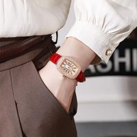 Casual Solid Color Buckle Quartz Women's Watches sku image 3