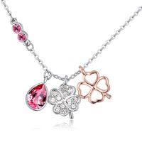 Fashion Flower Alloy Inlay Rhinestones Women's Pendant Necklace main image 6