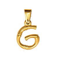 Fashion Letter Titanium Steel Gold Plated Jewelry Accessories 1 Piece sku image 7