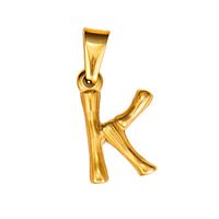 Fashion Letter Titanium Steel Gold Plated Jewelry Accessories 1 Piece sku image 11