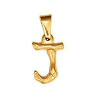 Fashion Letter Titanium Steel Gold Plated Jewelry Accessories 1 Piece sku image 10