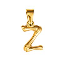 Fashion Letter Titanium Steel Gold Plated Jewelry Accessories 1 Piece sku image 26