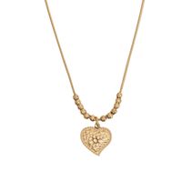 Fashion Heart Shape Titanium Steel Gold Plated Necklace 1 Piece main image 5