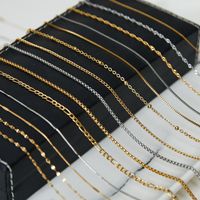 Fashion Geometric Titanium Steel Chain Necklace main image 4