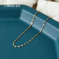 Fashion Geometric Titanium Steel Chain Necklace sku image 3