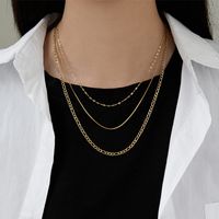 Fashion Geometric Titanium Steel Chain Necklace main image 2