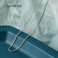Fashion Geometric Titanium Steel Chain Necklace sku image 6